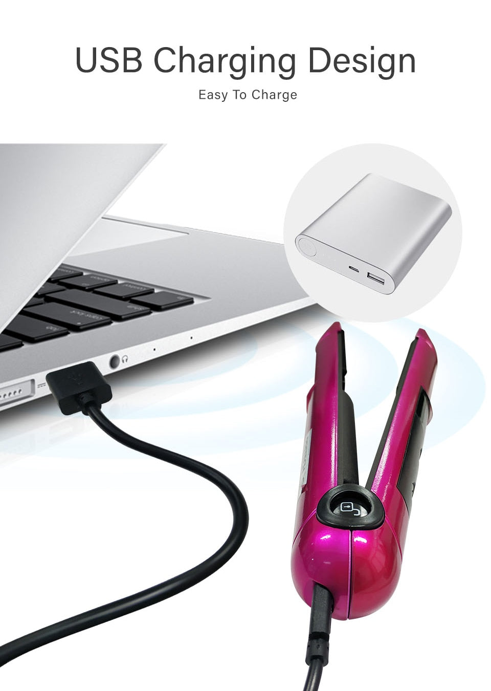 2 in 1 Rechargeable Flat Iron™ - Hellopenguins