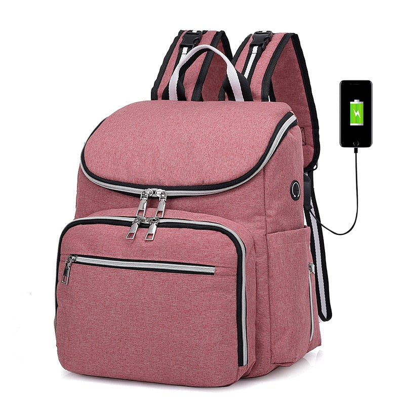 Mommy USB Diaper Bag - Hellopenguins