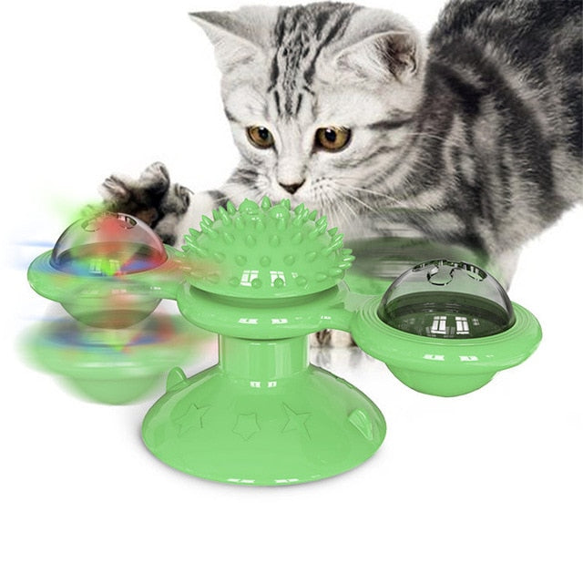Interactive Windmill Cat Toy - Hellopenguins