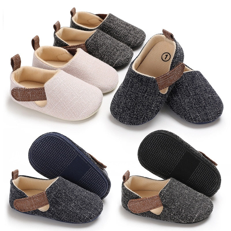 Baby Denim Non-Slip Shoes - Hellopenguins