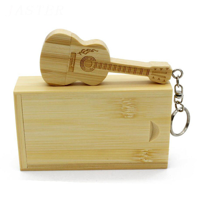 Wooden Guitar™ USB Flash Drive - Hellopenguins
